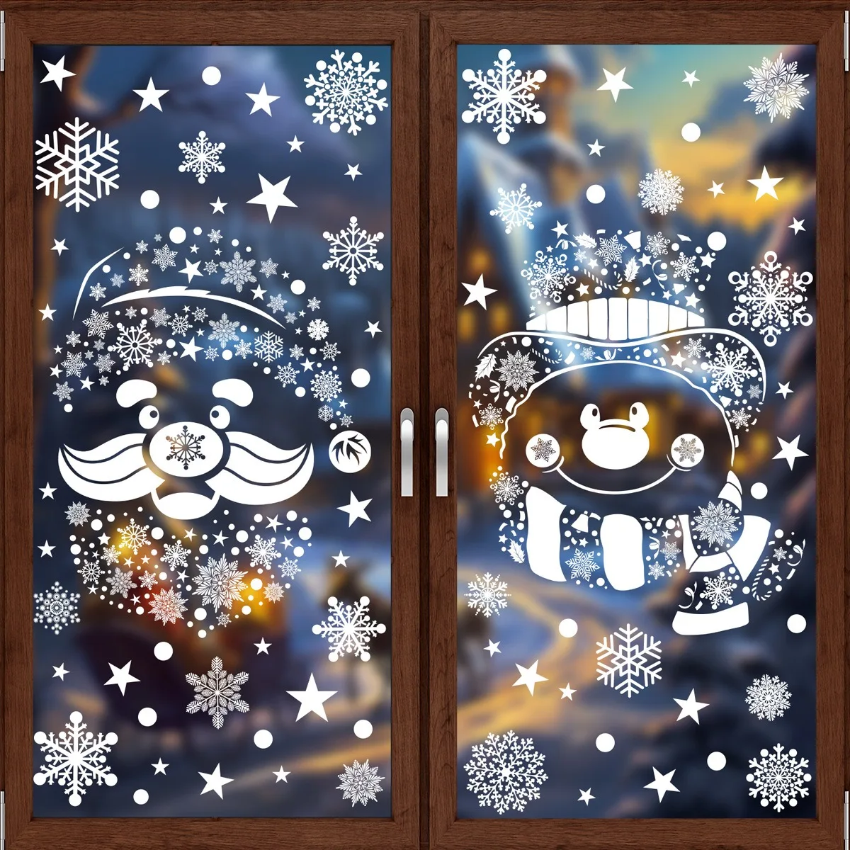 Christmas Wall Sticker Snowfla - огляд і ціна Snowflake Window Decal