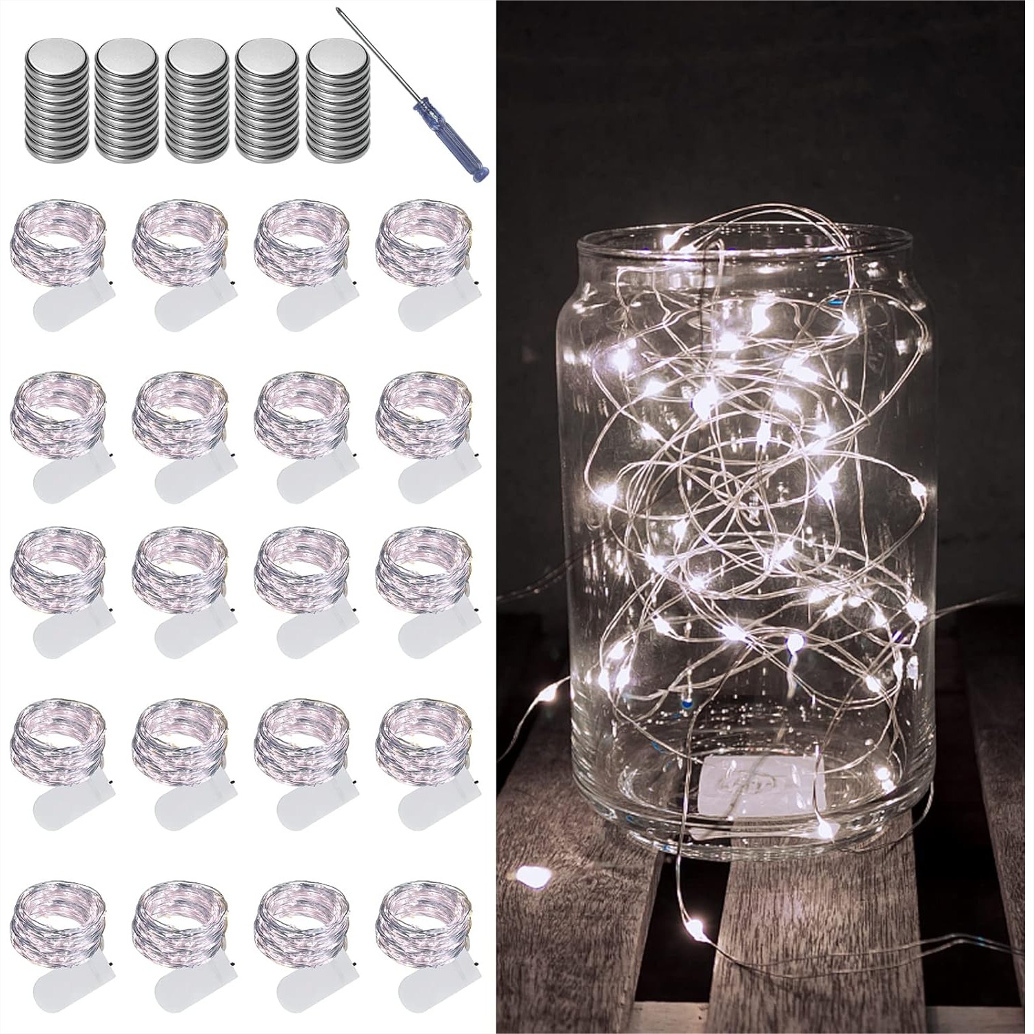20 Pack Fairy Lights Battery O - огляд і ціна Led Fairy String Lights