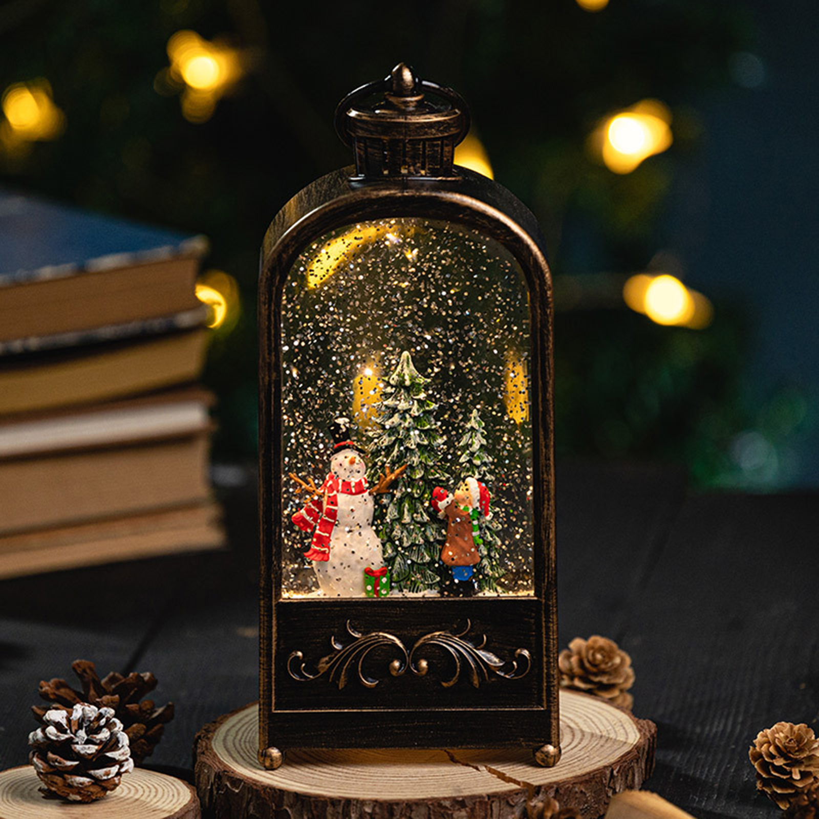 Christmas Decorations Wind Lan - огляд і ціна Snow Globe Musical