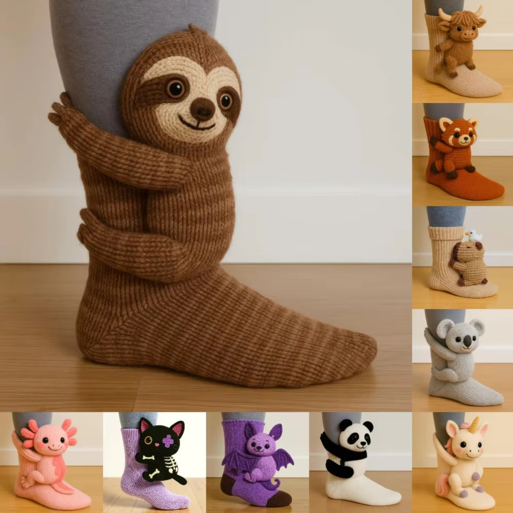 3D Knit Animal Sloth Socks for - огляд і ціна Christmas Stocking Hanging