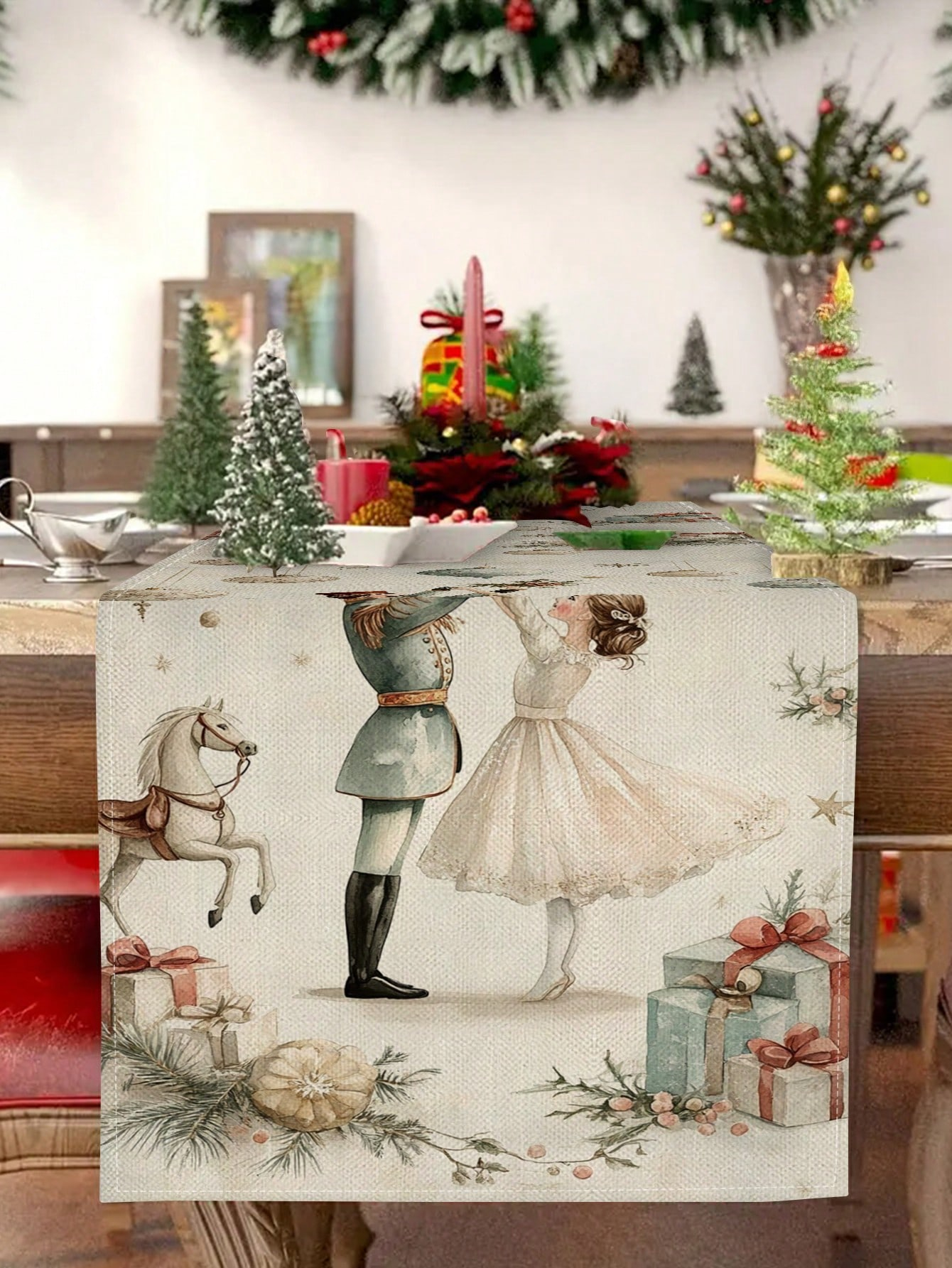 1pc Christmas Nutcracker & Bal - огляд і ціна Christmas Table Runner