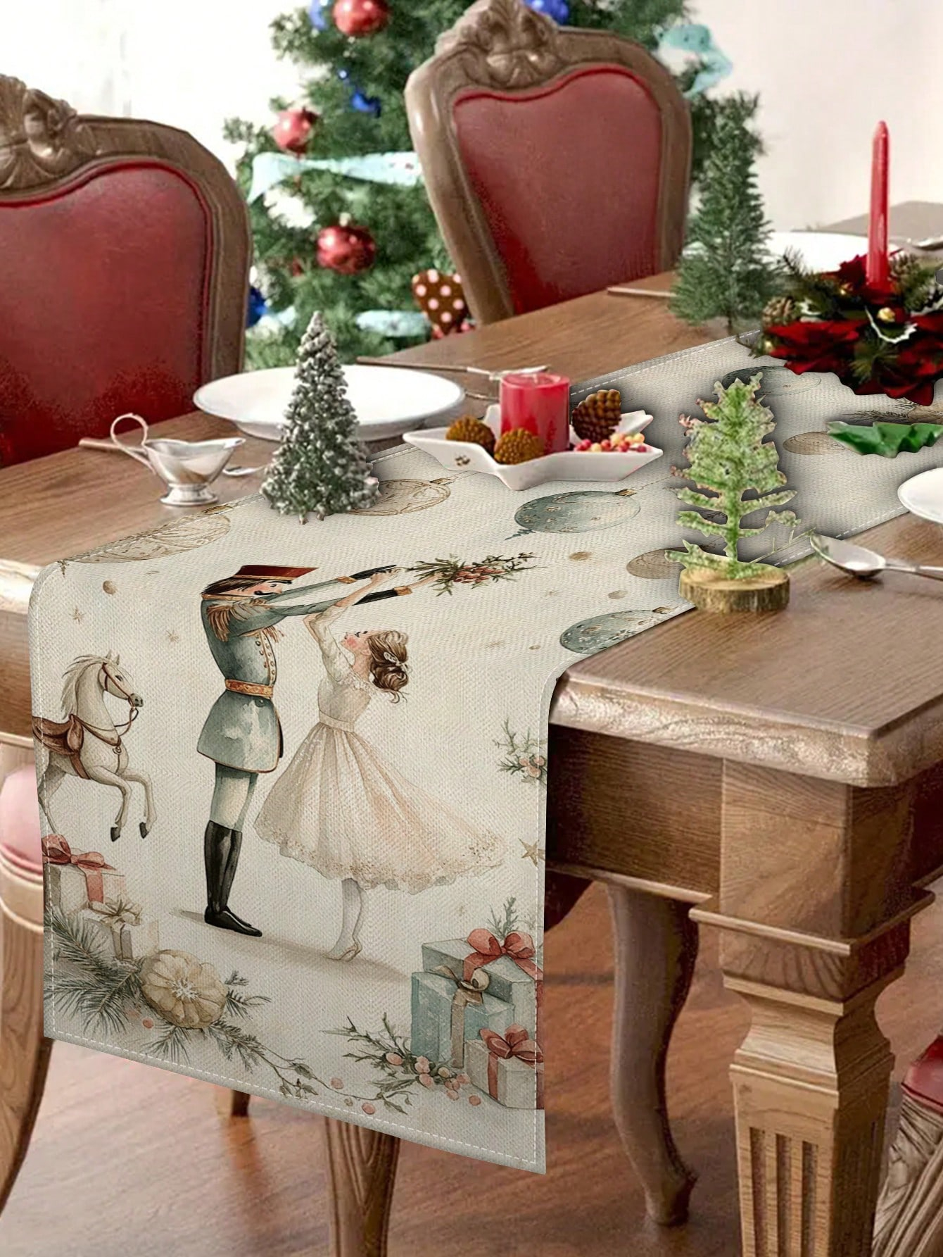 1pc Christmas Nutcracker & Bal - огляд і ціна Christmas Table Runner
