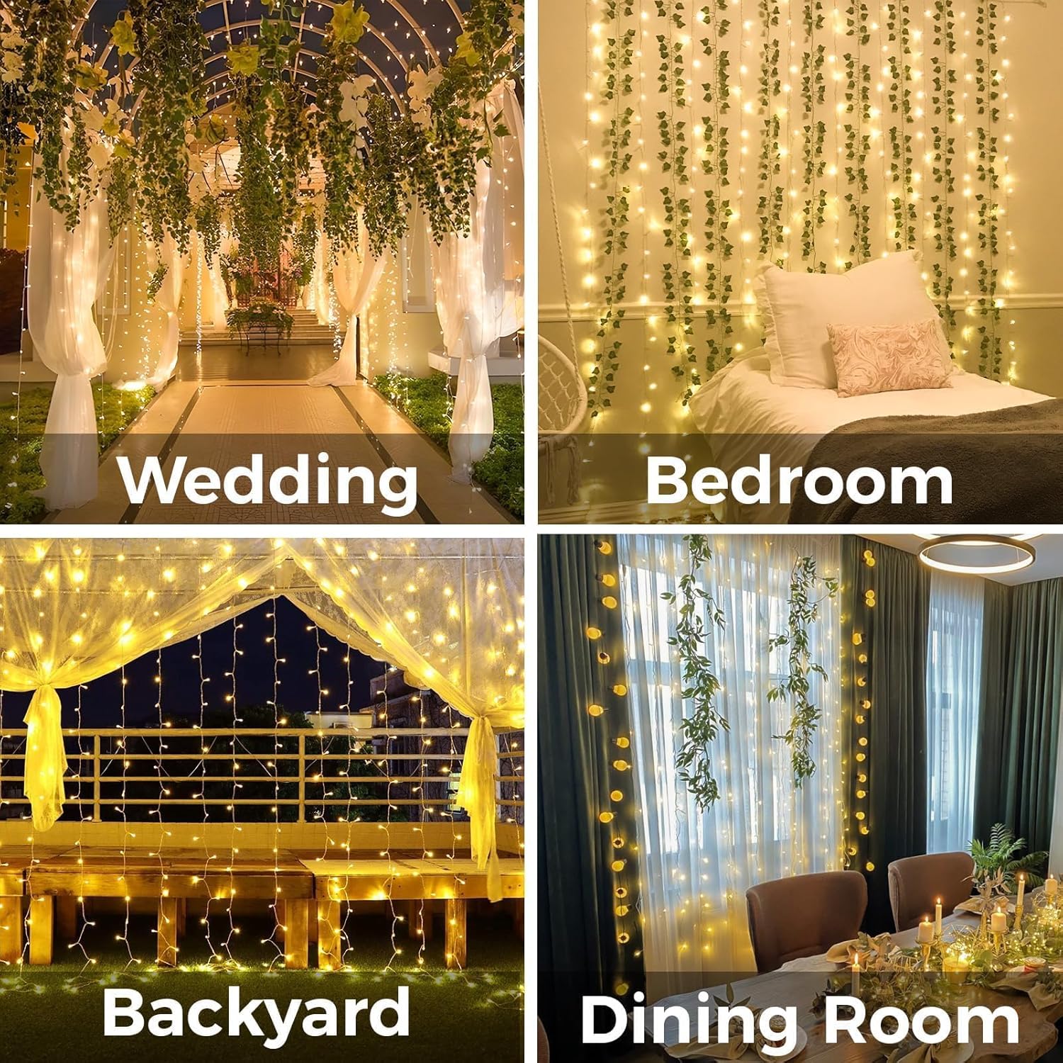 Curtain Lights For Bedroom 200 - огляд і ціна Christmas Lights Outdoor