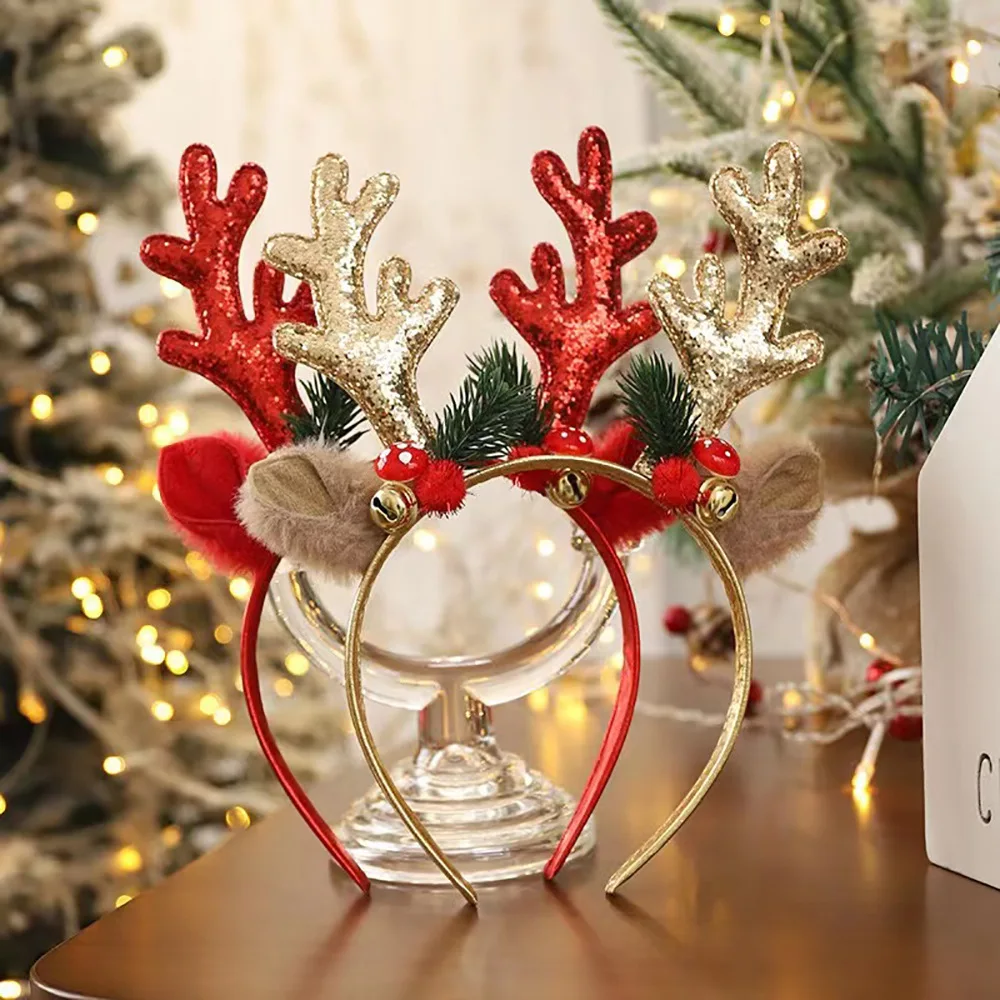！Christmas Glitter Deer Antler - огляд і ціна Reindeer Antlers Headband