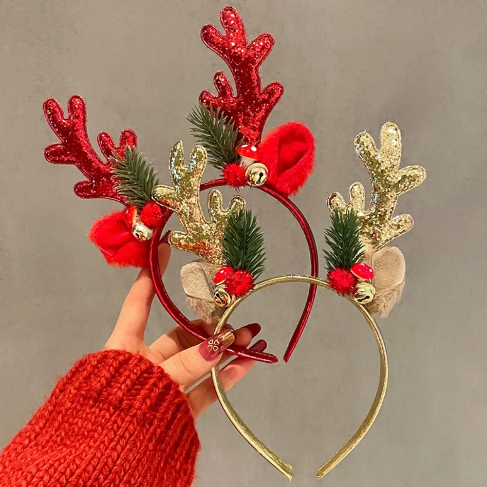 ！Christmas Glitter Deer Antler - огляд і ціна Reindeer Antlers Headband