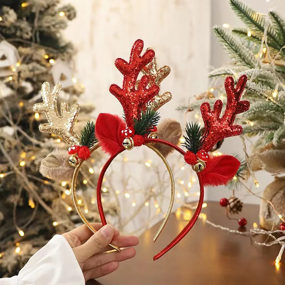 ！Christmas Glitter Deer Antler - огляд і ціна Reindeer Antlers Headband