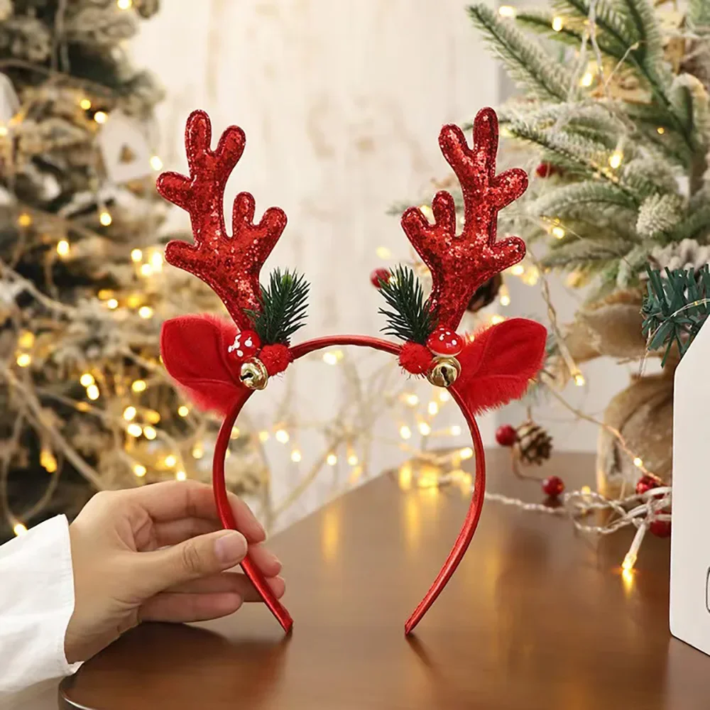 ！Christmas Glitter Deer Antler - огляд і ціна Reindeer Antlers Headband