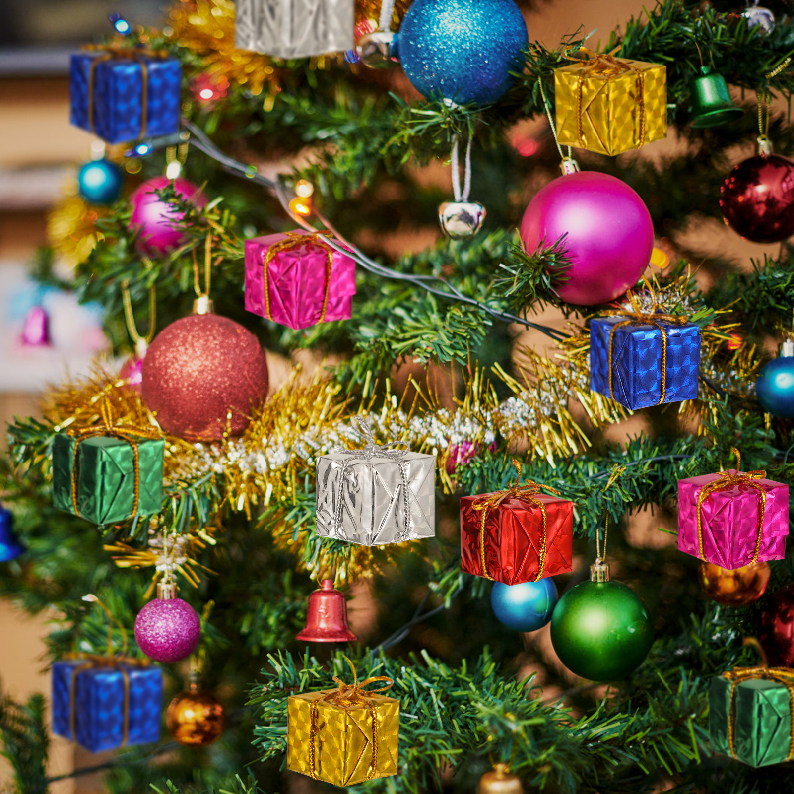 24Pcs Christmas Tree Hanging D - огляд і ціна Gift Box Wrap Set