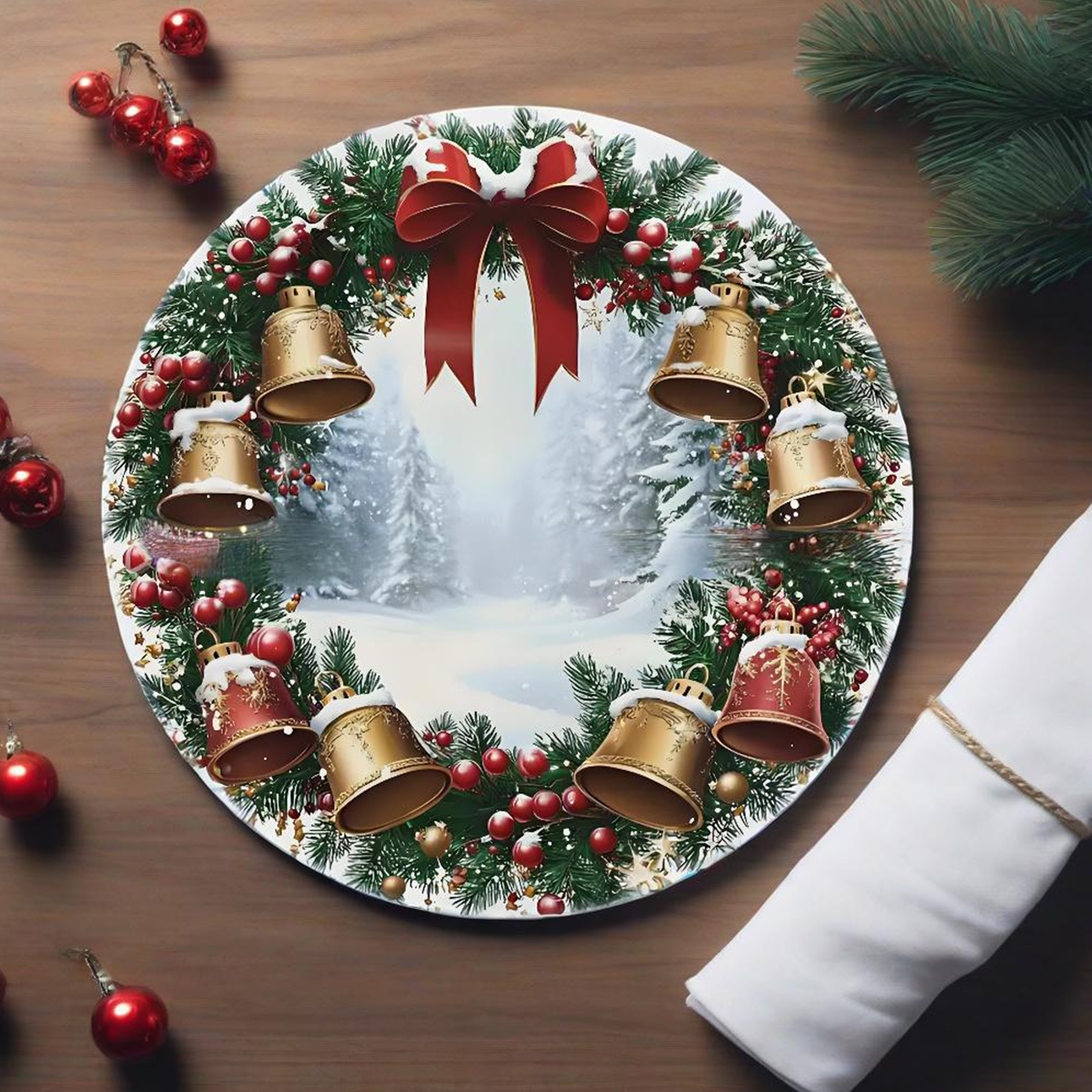 Christmas Table Runner Festive - огляд і ціна Christmas Table Runner
