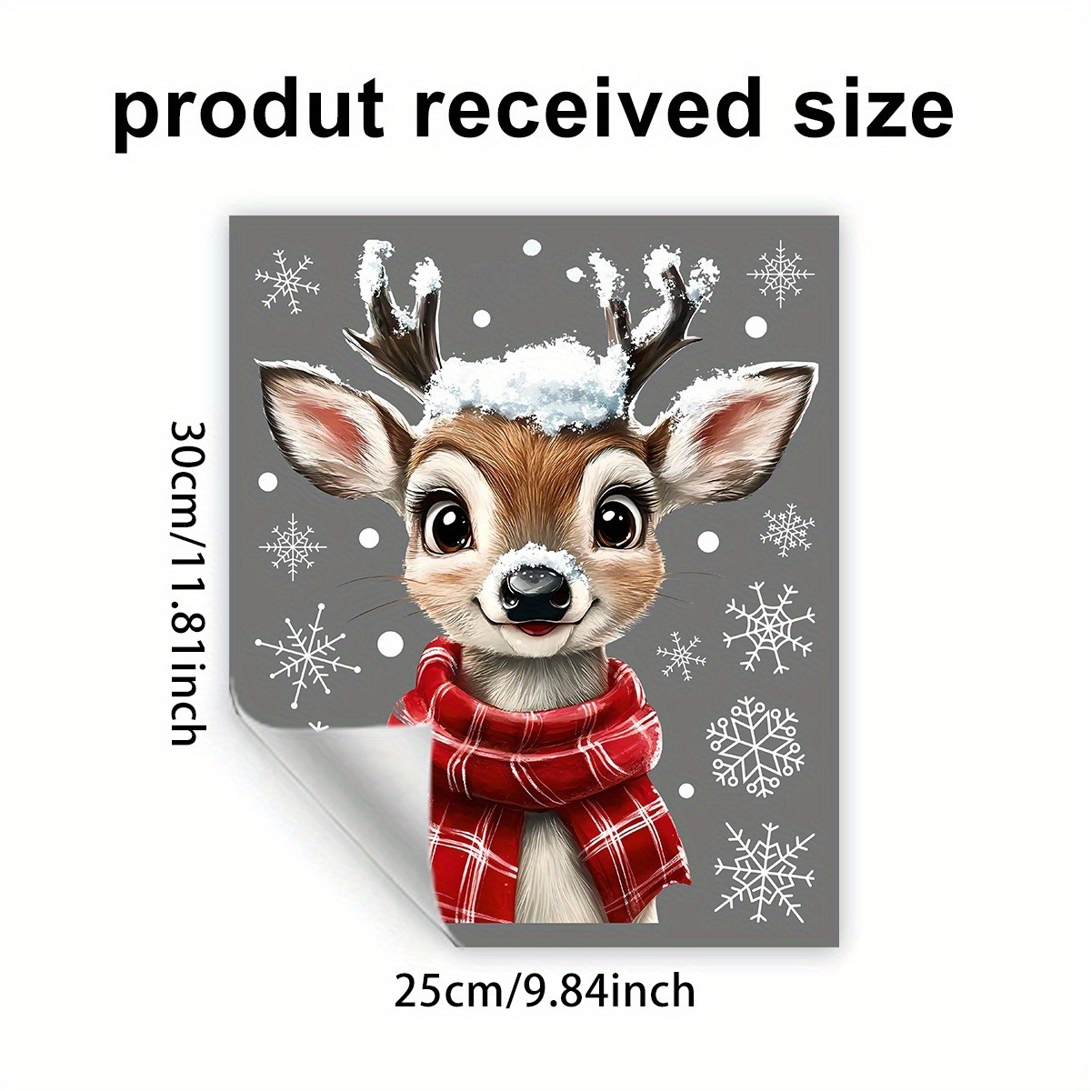 1pc Christmas Scarf Snowflake  - огляд і ціна Snowflake Window Decal