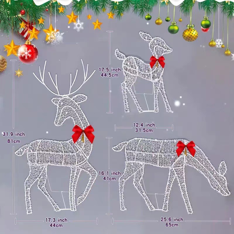 2D Lighted Reindeer Christmas  - огляд і ціна Christmas Lights Outdoor