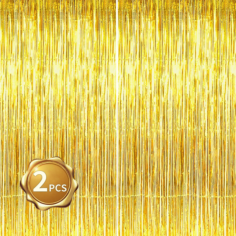 2Pack Gold Metallic Foil Tinse - огляд і ціна Tinsel Garland Decoration