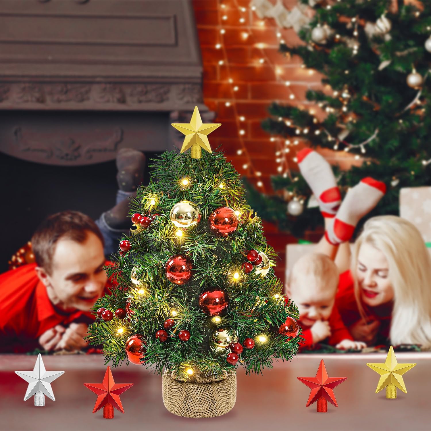 6cm Christmas Tree Topper Star - огляд і ціна Star Tree Topper