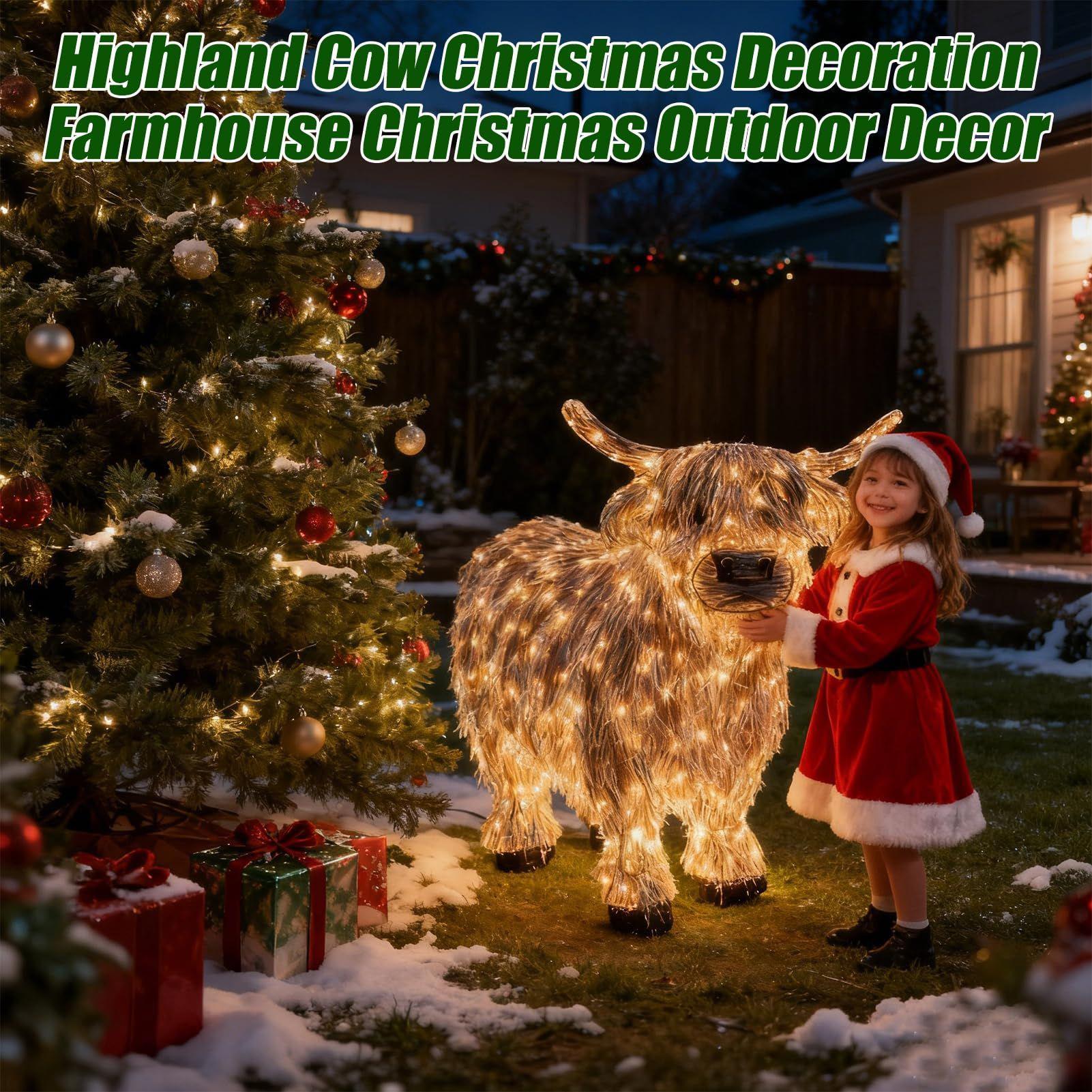 Cow Figurine Light Up 11 Inch  - огляд і ціна Christmas Lights Outdoor