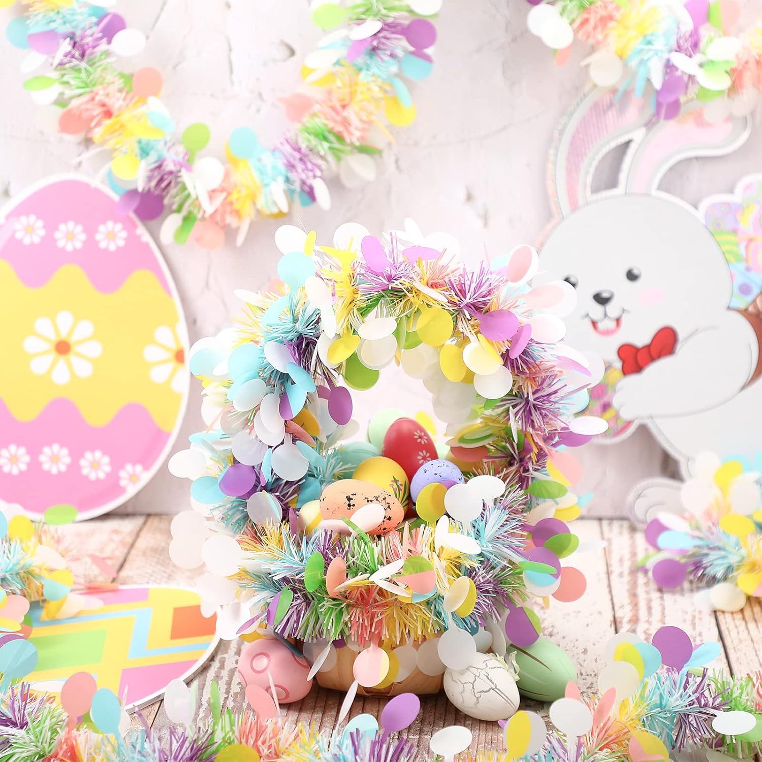 Easter Garland Decor 2PCS Glit - огляд і ціна Tinsel Garland Decoration