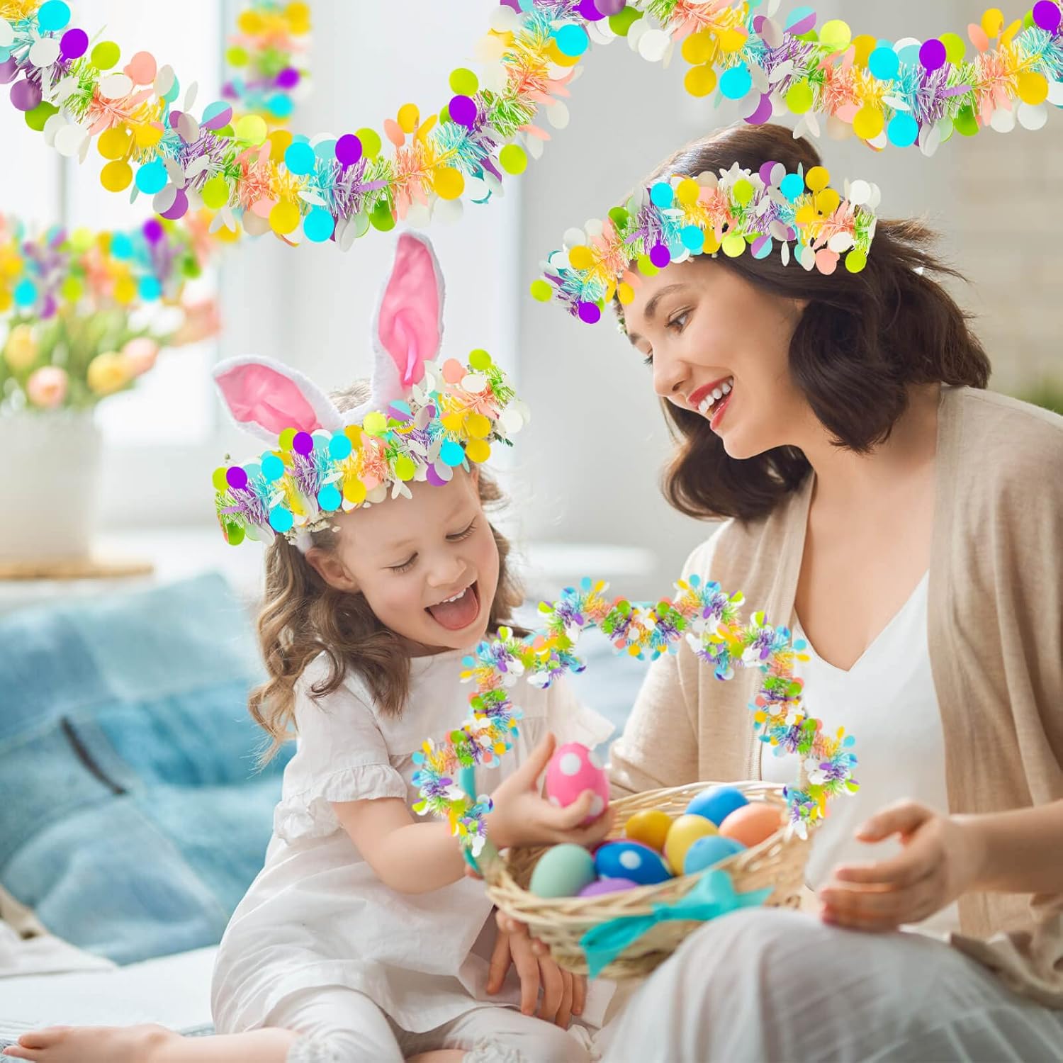 Easter Garland Decor 2PCS Glit - огляд і ціна Tinsel Garland Decoration