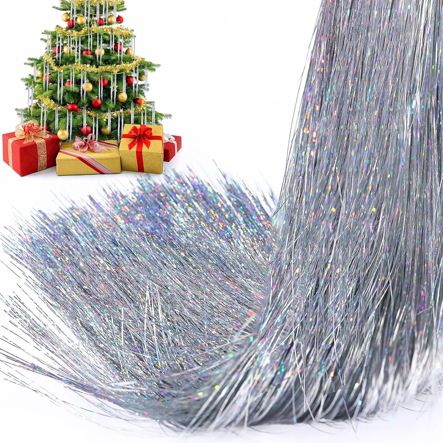 3000 Strands Icicles Iridescen - огляд і ціна Tinsel Garland Decoration