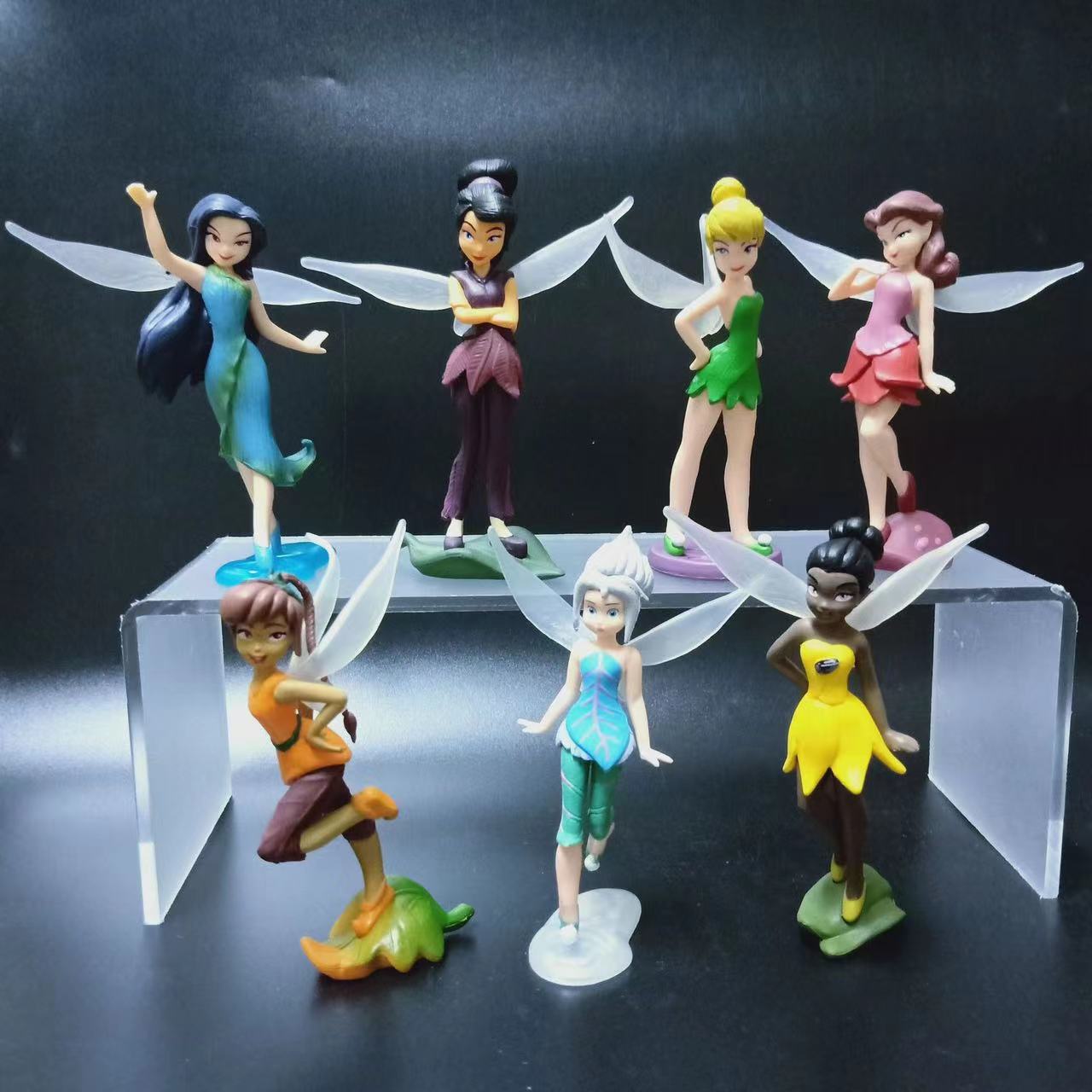 7pcs/Set Princess Tinkerbells  - огляд і ціна Nutcracker Figurine