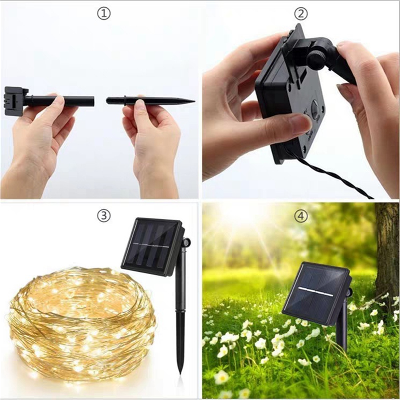 ONCE Solar Powered Lights 200  - огляд і ціна Led Fairy String Lights