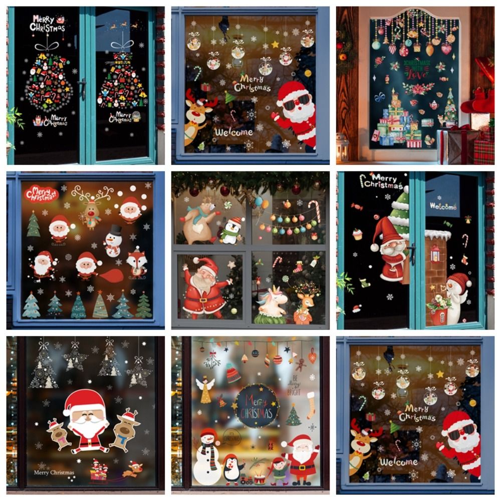Funny PVC Christmas Window Gla - огляд і ціна Snowflake Window Decal