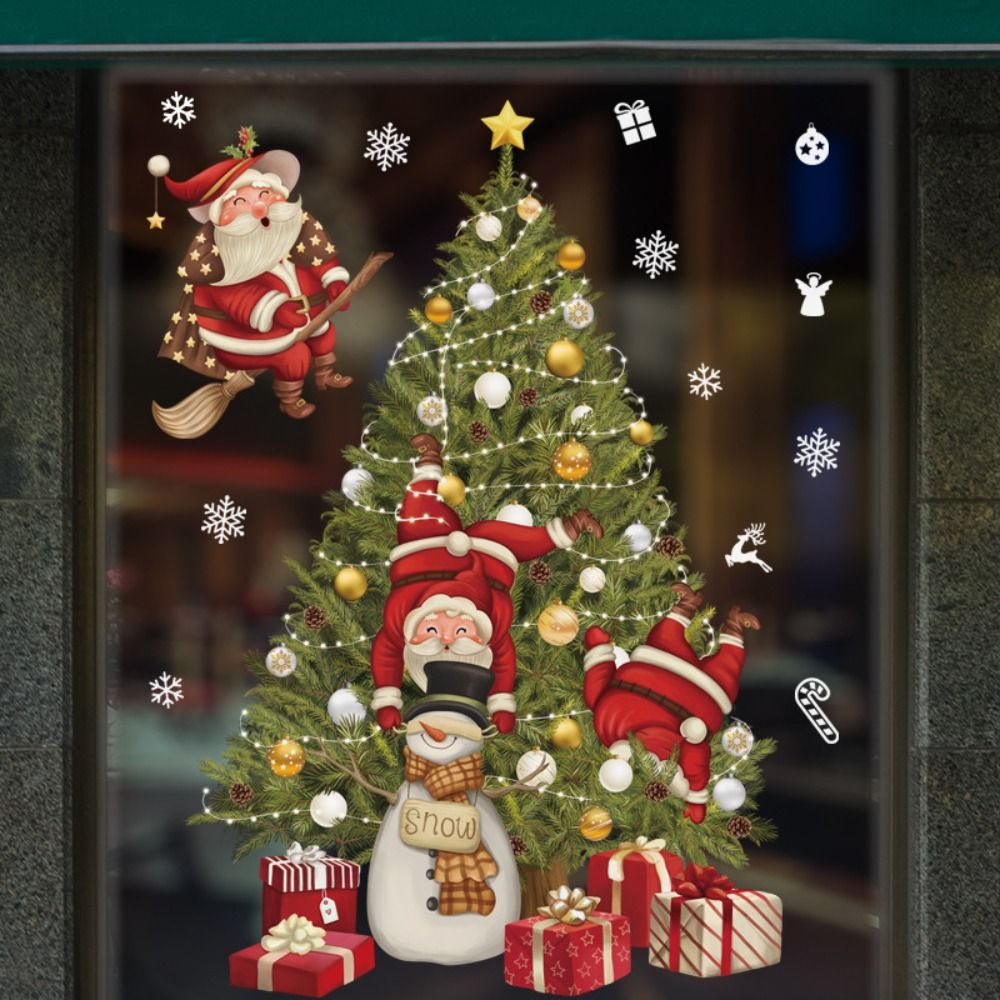Funny PVC Christmas Window Gla - огляд і ціна Snowflake Window Decal