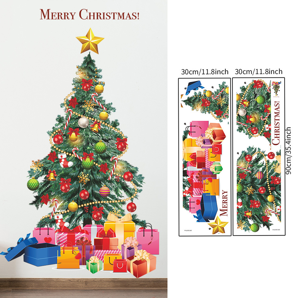 Christmas Tree Wall Stickers G - огляд і ціна Snowflake Window Decal
