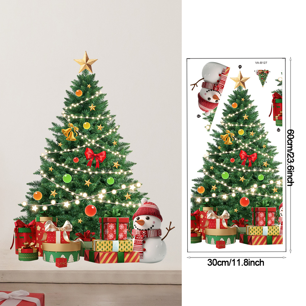 Christmas Tree Wall Stickers G - огляд і ціна Snowflake Window Decal