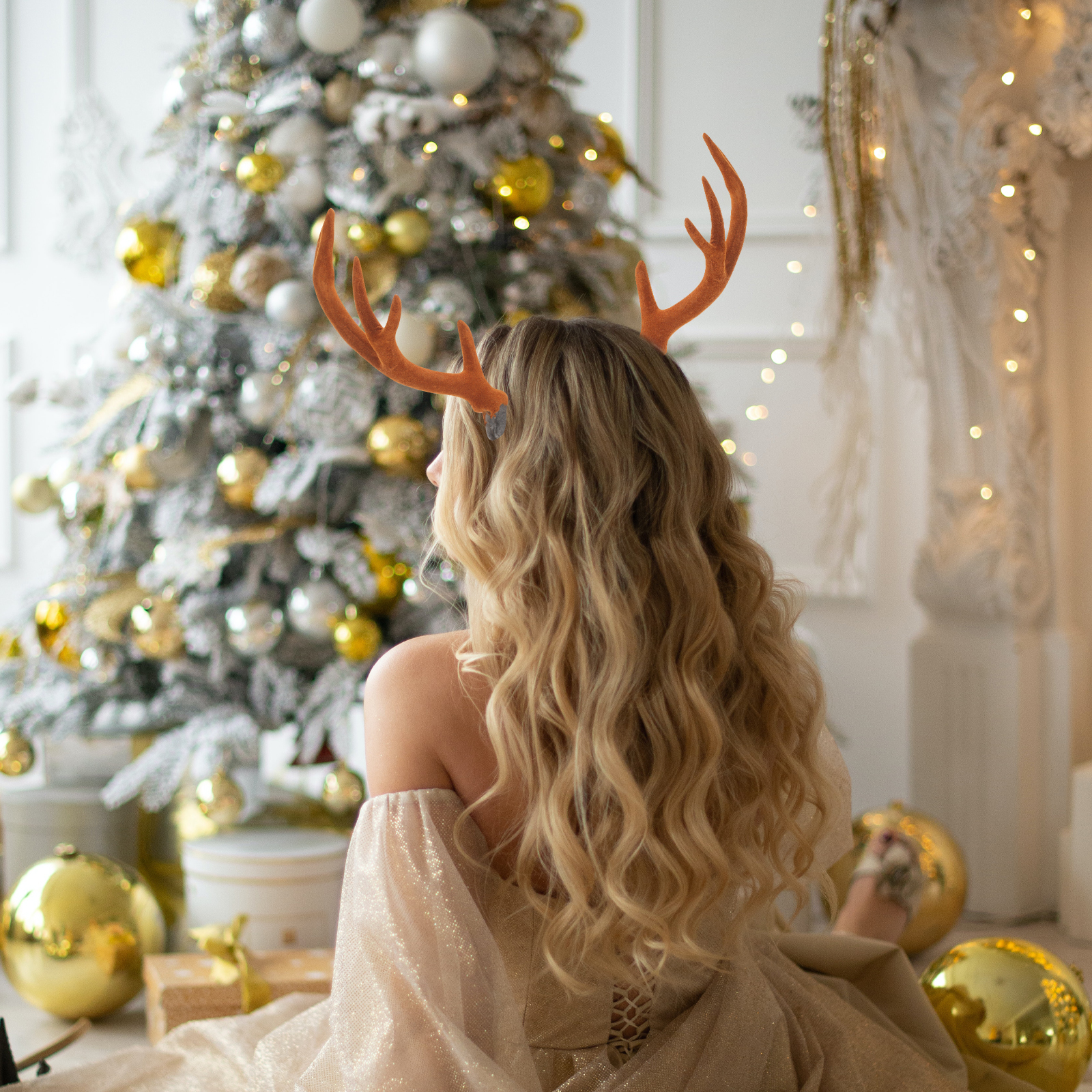 17CM Brown Reindeer Antlers Si - огляд і ціна Reindeer Antlers Headband
