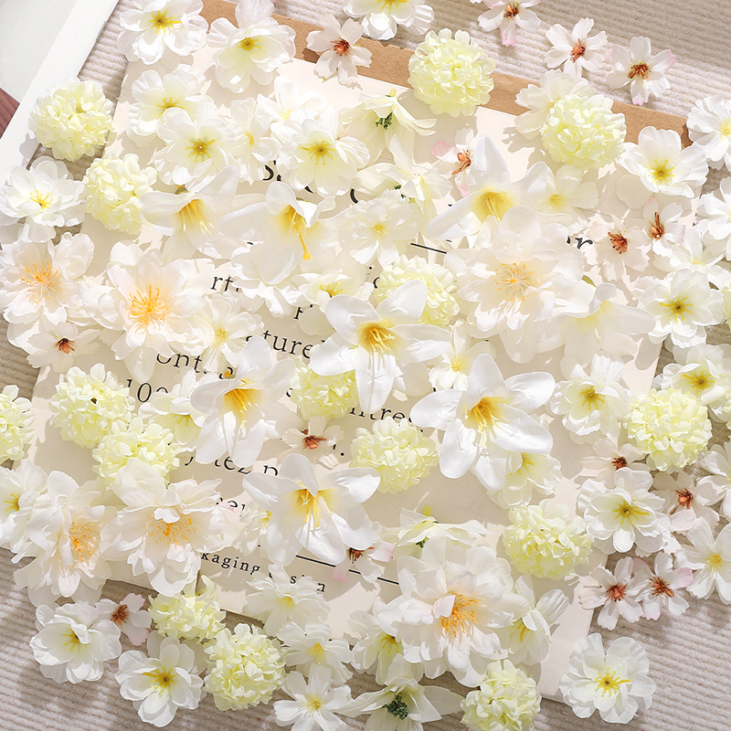 20Pcs Mix White Artificial Flo - огляд і ціна Christmas Wreath Fake