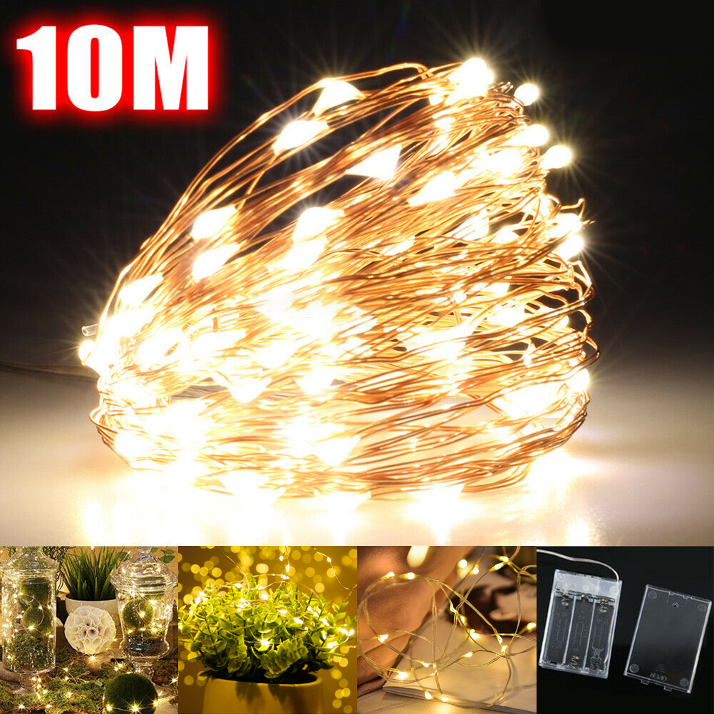 Copper Wire Lamp 10M LED Fairy - огляд і ціна Led Fairy String Lights