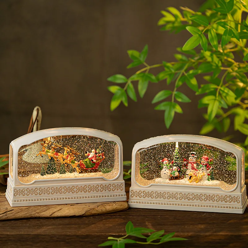 Rectangular Resin Snow Globe M - огляд і ціна Snow Globe Musical