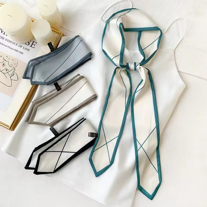 Versatile silk scarf, thin, lo - огляд і ціна Ribbon Bow Gift