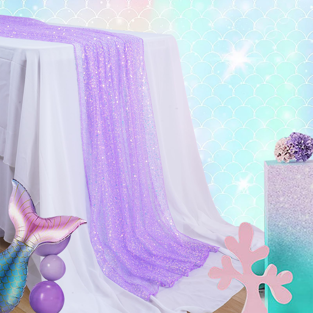 Mermaid Table Runner Iridescen - огляд і ціна Christmas Table Runner