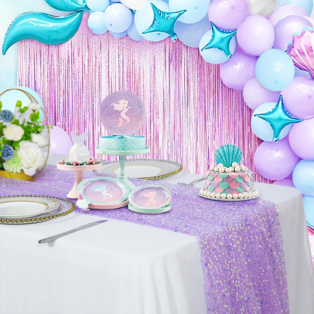 Mermaid Table Runner Iridescen - огляд і ціна Christmas Table Runner