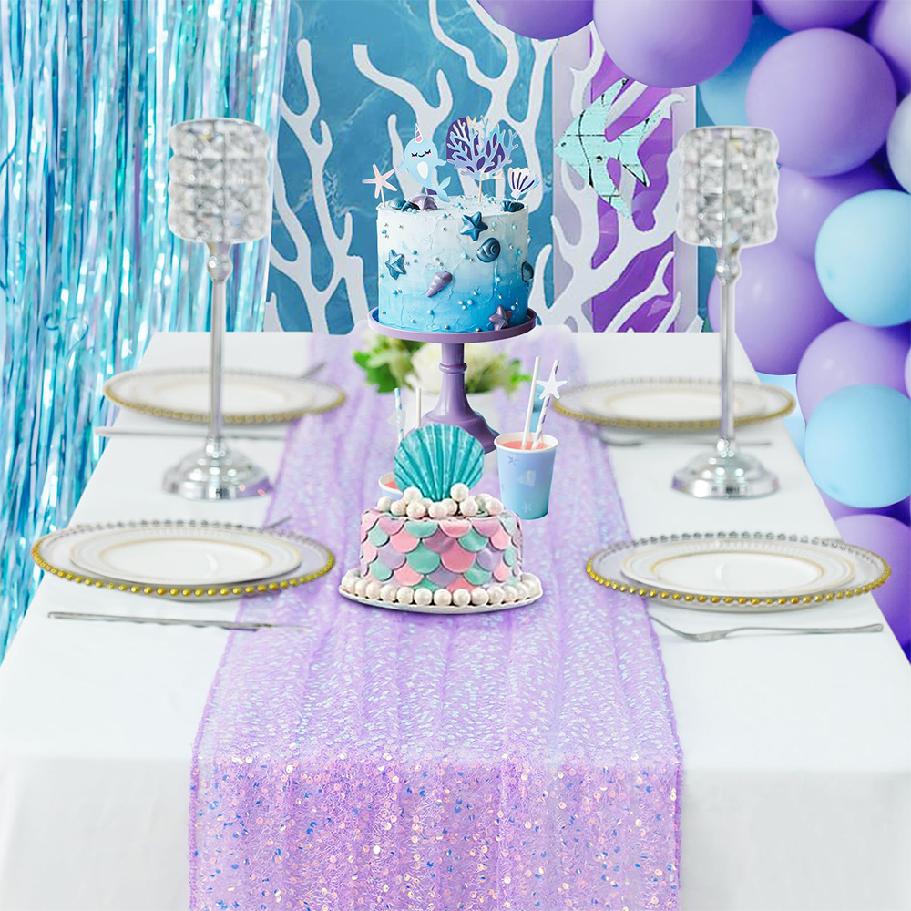 Mermaid Table Runner Iridescen - огляд і ціна Christmas Table Runner
