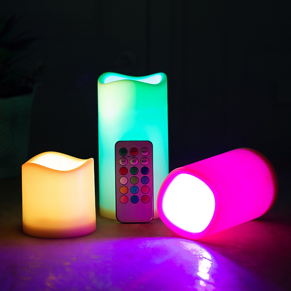 3pcs/ set LED Flameless Flicke - огляд і ціна Holiday Candle Set
