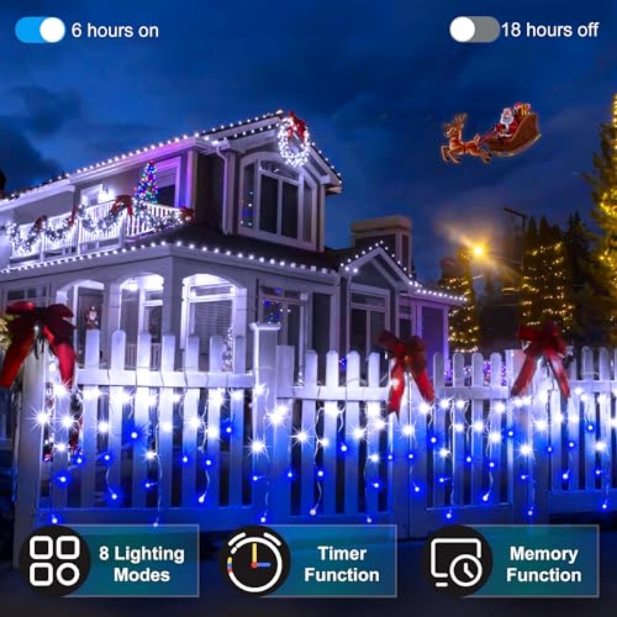 612 LED 60Feet Christmas Light - огляд і ціна Christmas Lights Outdoor