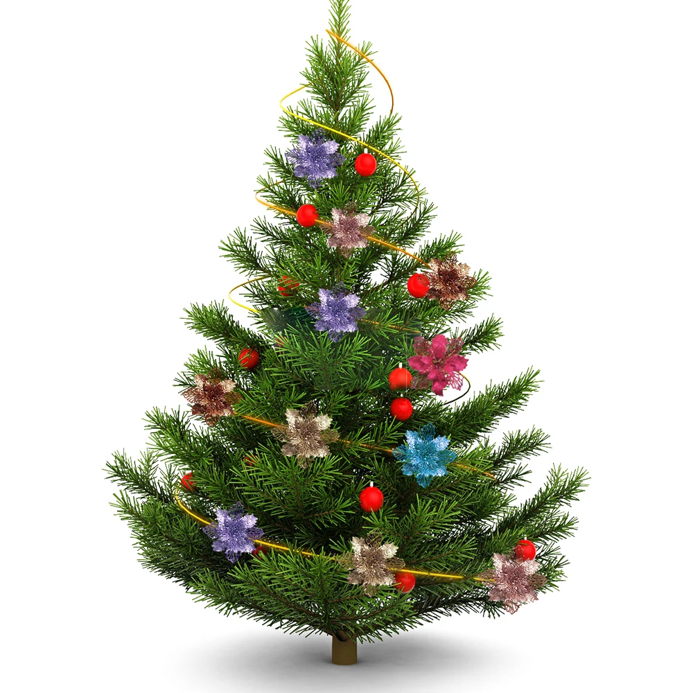 9cm Glitter Artifical Christma - огляд і ціна Christmas Wreath Fake
