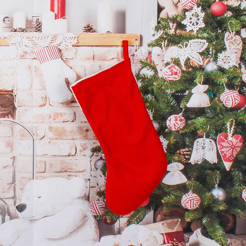 Christmas Plush Santa Claus Fa - огляд і ціна Christmas Stocking Hanging