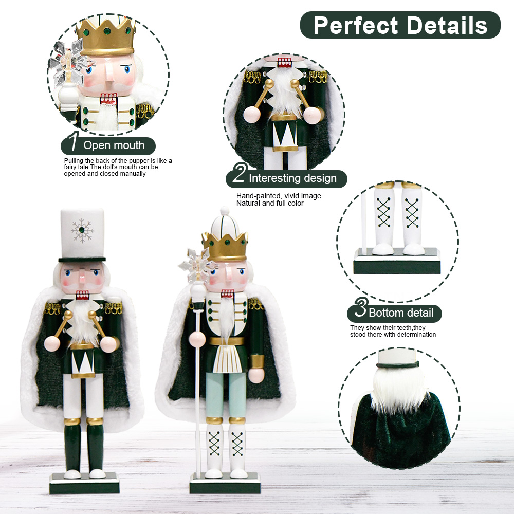 30CM Nutcracker snowflake cape - огляд і ціна Nutcracker Figurine
