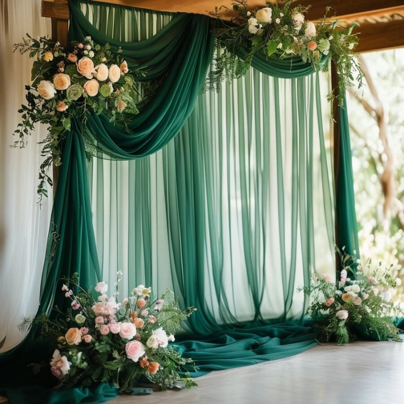 DIY Decor Dark Green Backdrop  - огляд і ціна Christmas Table Runner