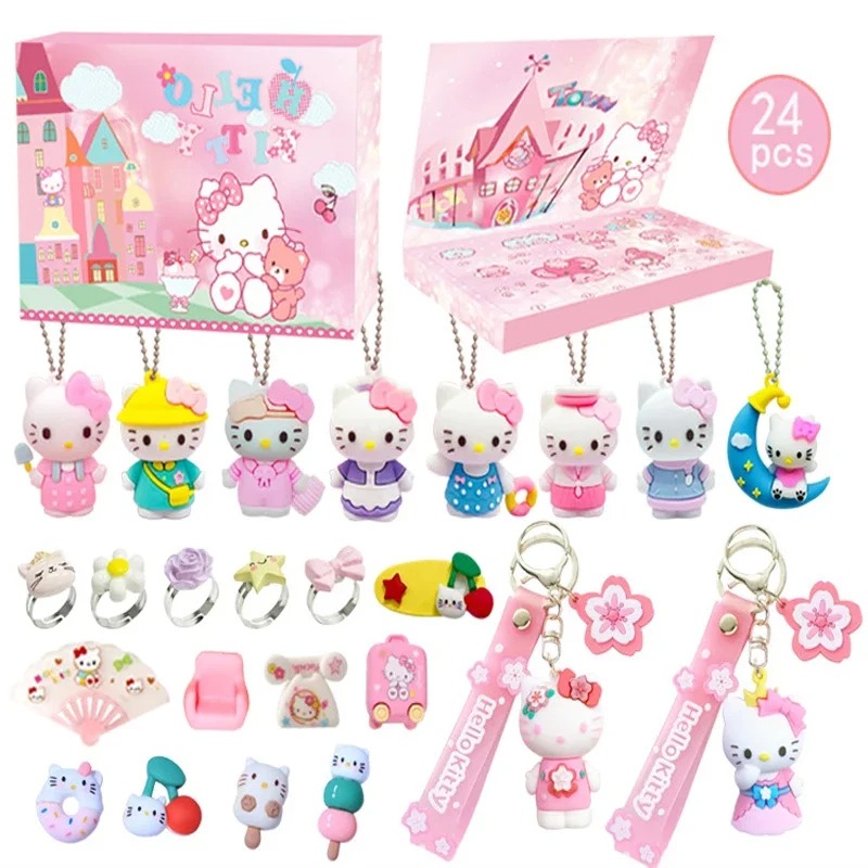 24pcs Cartoon Sanrios Anime He - огляд і ціна Advent Calendar Gift