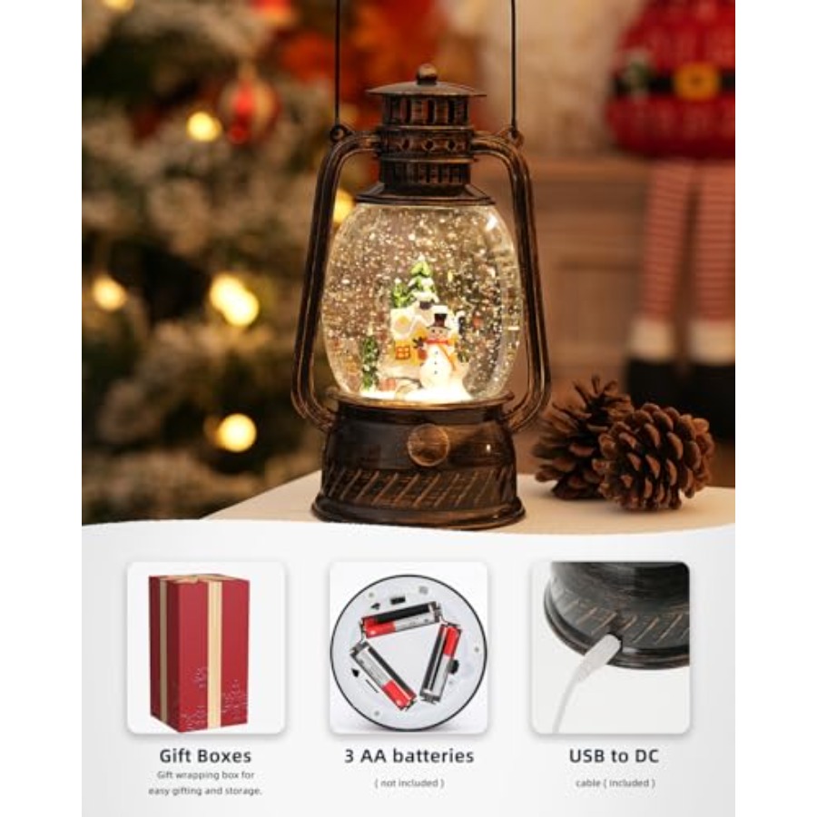 Christmas Decorations Snow Glo - огляд і ціна Snow Globe Musical