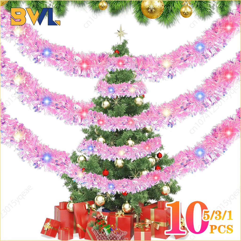 1-10PCS Pink Tinsel Garland Sh - огляд і ціна Tinsel Garland Decoration