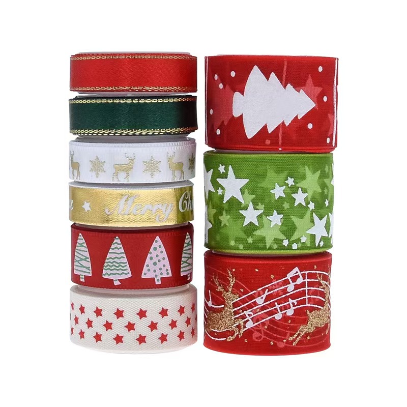 9pcs Christmas Ribbons Set Fes - огляд і ціна Gift Box Wrap Set