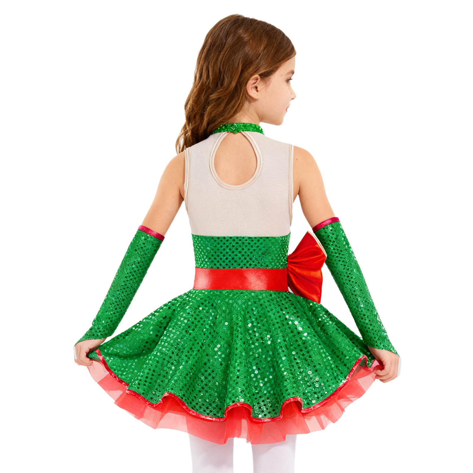 Teen Girls Christmas Sleeveles - огляд і ціна Elf Costume Christmas