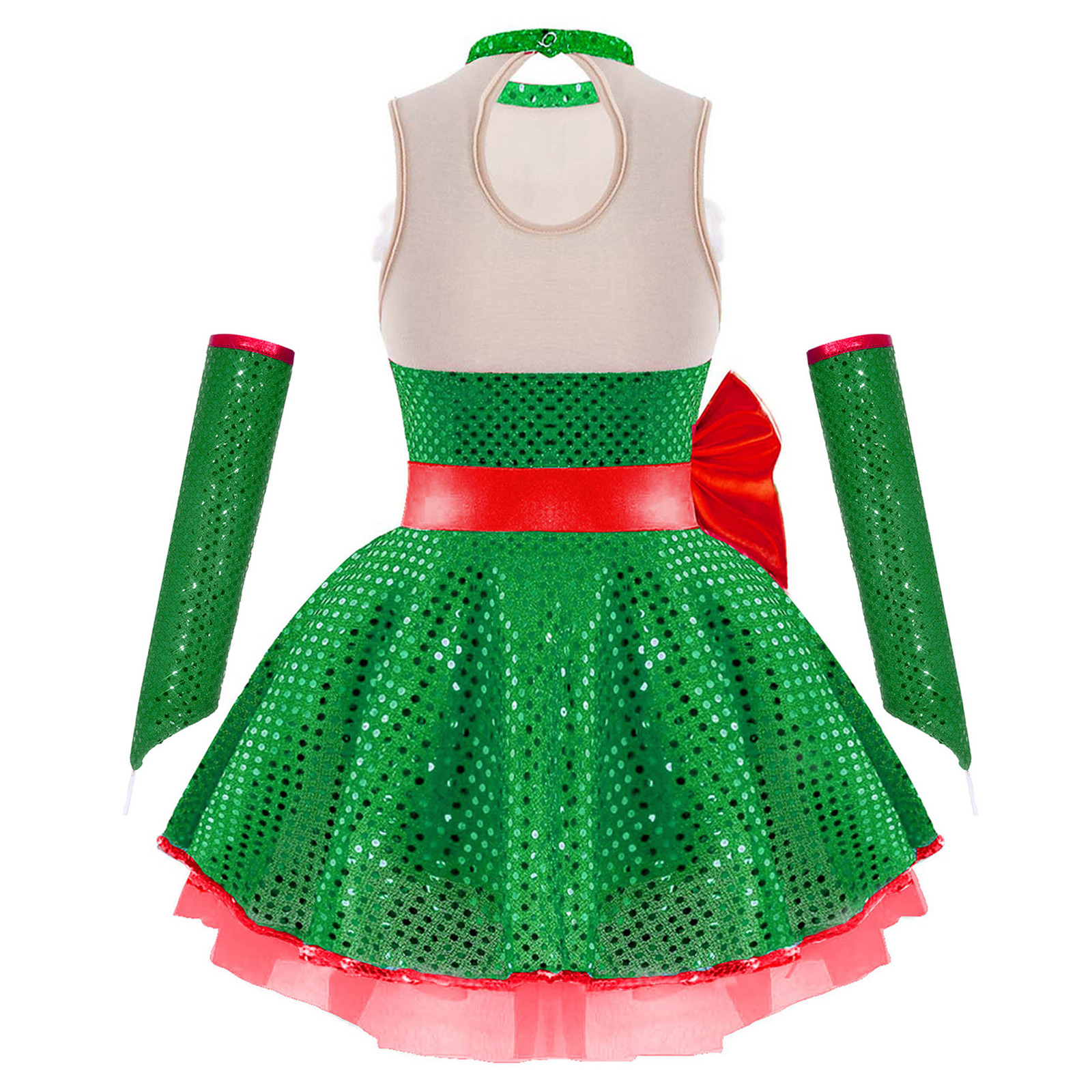 Teen Girls Christmas Sleeveles - огляд і ціна Elf Costume Christmas