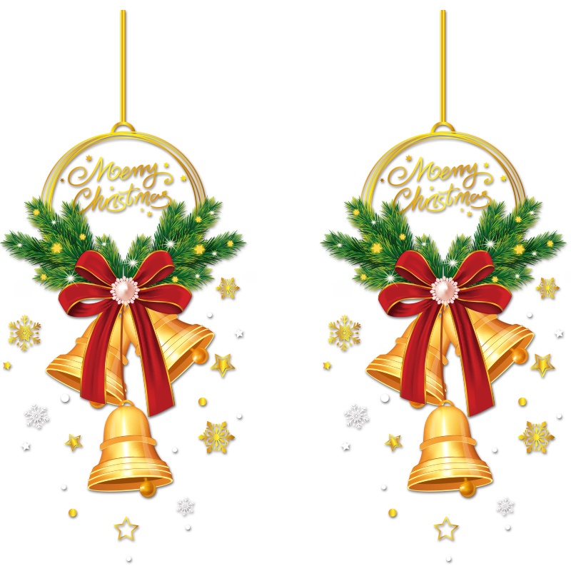 Gold Christmas Tree Snowflake  - огляд і ціна Snowflake Window Decal