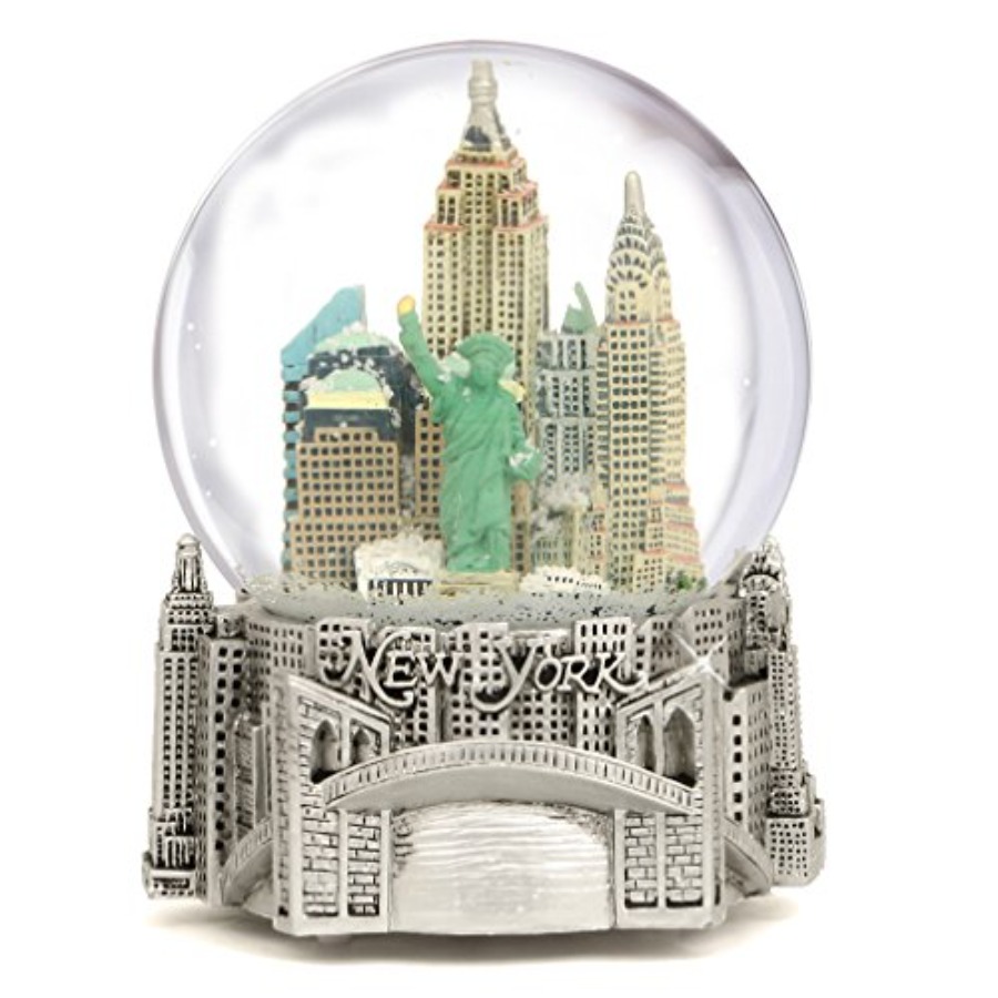 Silver Musical New York City S - огляд і ціна Snow Globe Musical