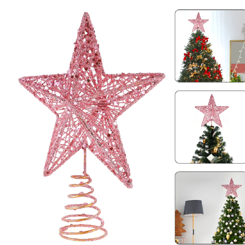 Christmas Pink Pentagon Top St - огляд і ціна Star Tree Topper